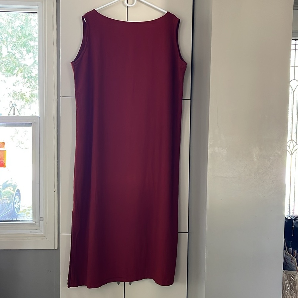 Kaliyana, L, linen/rayon,back neck line is asymmetric,slits on sides,layer EUC